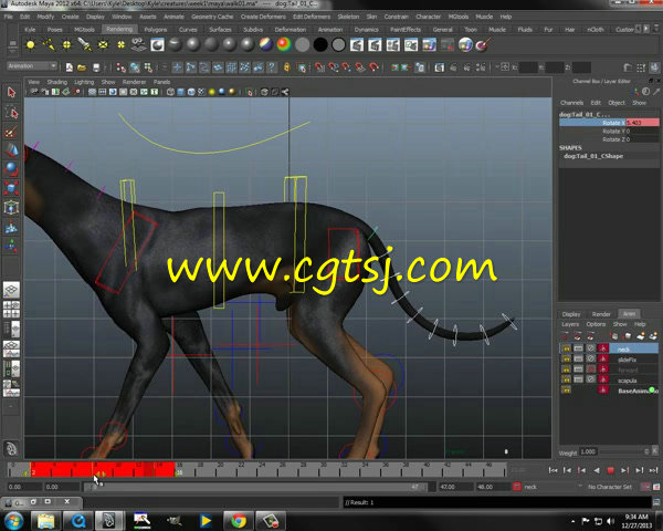 Maya动物游戏动画制作视频教程的图片1