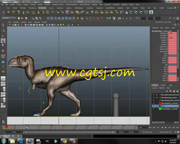 Maya动物游戏动画制作视频教程的图片3