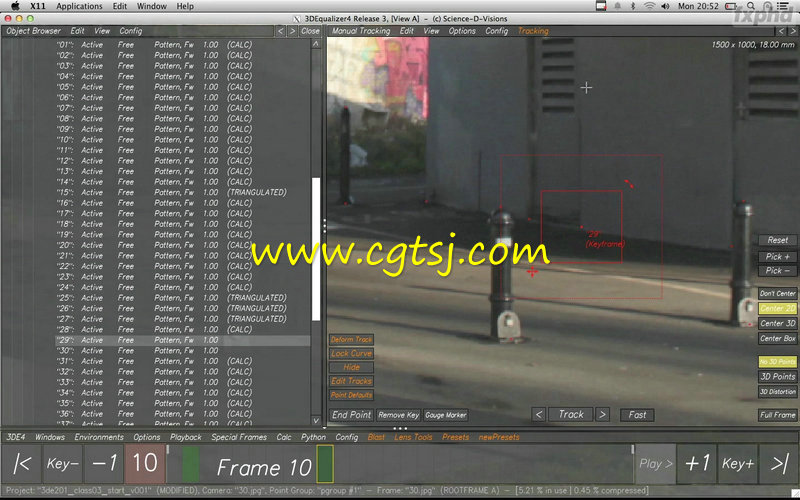 3DEqualizer运动跟踪进阶训练视频教程的图片3