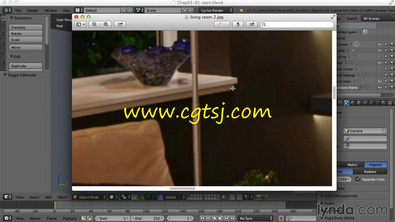 Blender室内场景设计视频教程的图片4