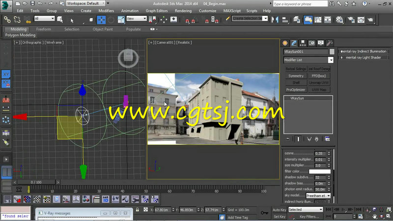 3dsmax与PS复杂建筑渲染技术训练视频教程的图片3