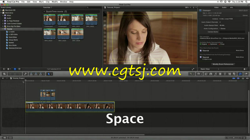 Final Cut Pro X婚礼剪辑实例训练视频教程的图片3
