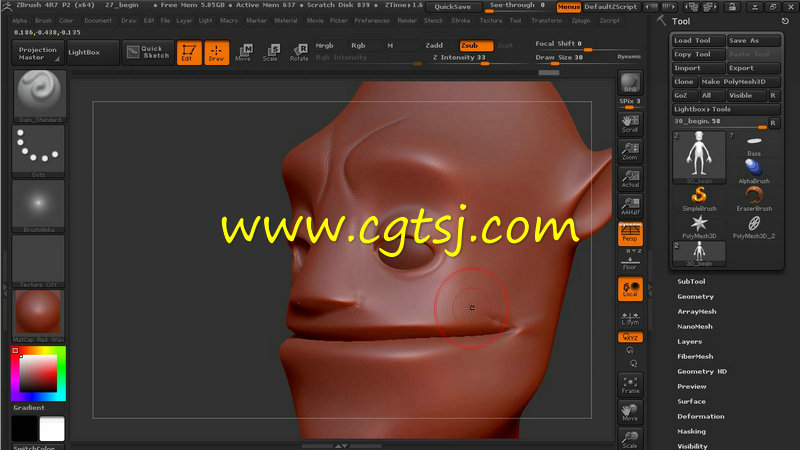 ZBrush 4R7基础核心训练视频教程的图片2