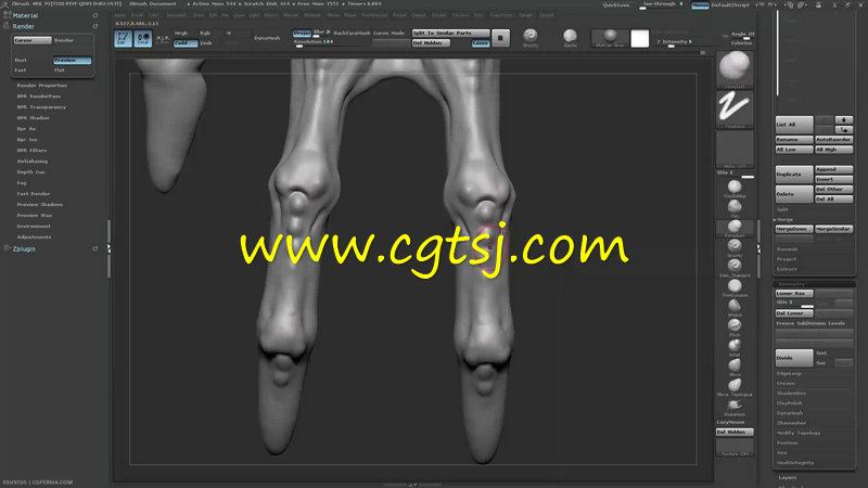 Zbrush怪兽手臂精细化雕刻艺术训练视频教程的图片2