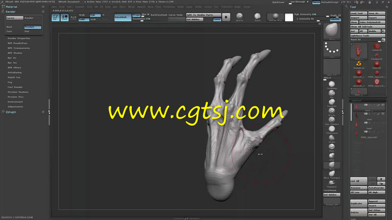 Zbrush怪兽手臂精细化雕刻艺术训练视频教程的图片3