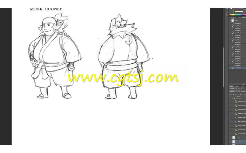 忍者卡通角色数字绘画训练视频教程的图片3