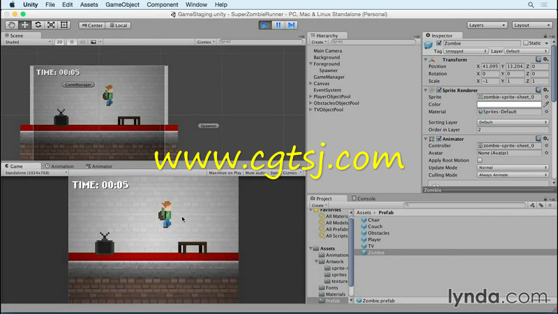 Unity 5中二维游戏全面核心训练视频教程的图片2