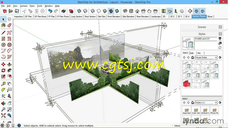 SketchUp建筑设计高级训练视频教程的图片1