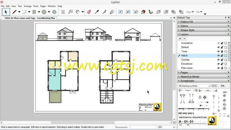 SketchUp建筑设计高级训练视频教程的图片3