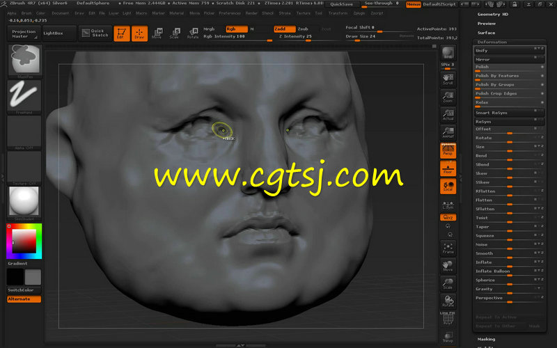 ZBrush人物头部雕刻艺术训练视频教程的图片3