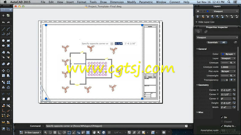 AutoCAD 2015 Mac综合训练视频教程的图片1