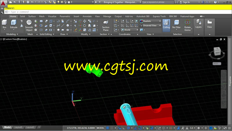 AutoCAD 3D 2016综合训练视频教程的图片3