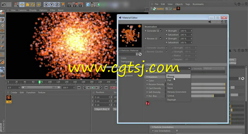 C4D中X-Particles粒子系统全面核心训练视频教程的图片1