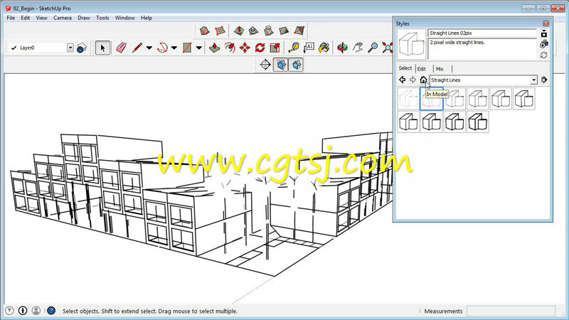 SketchUp模型样式生成训练视频教程的图片1