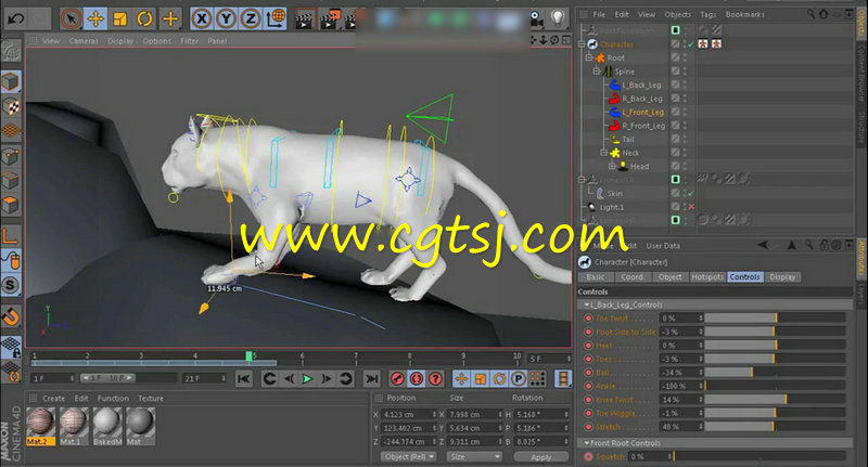 C4D动物动画高级技术训练视频教程的图片2