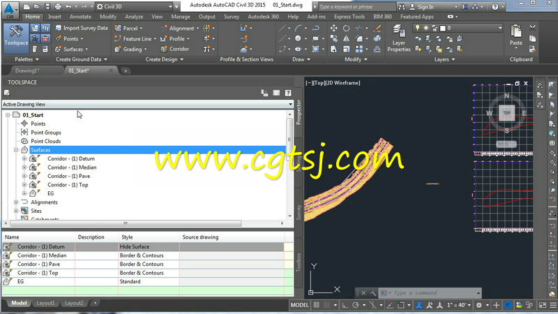 AutoCAD Civil 3D 2015全面核心训练视频教程的图片1