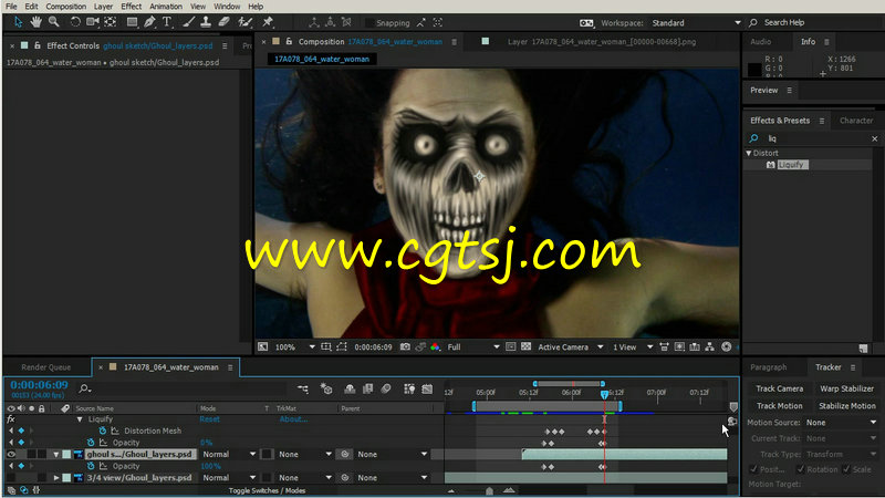 PS与AE恶魔水鬼视觉特效制作视频教程的图片3