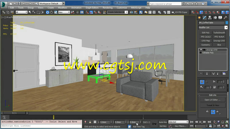虚幻游戏引擎与3dsMax室内互动环境训练视频教程的图片3