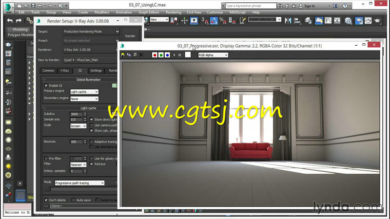 3dsMax中V-Ray 3.0渲染技术全面核心训练视频教程的图片3