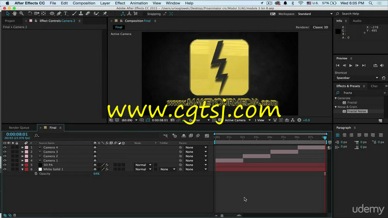 AE中ProAnimator三维字幕标题动画核心训练视频教程的图片1