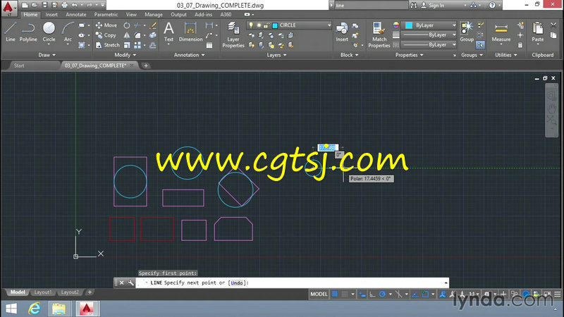 AutoCAD LT入门核心训练视频教程的图片4