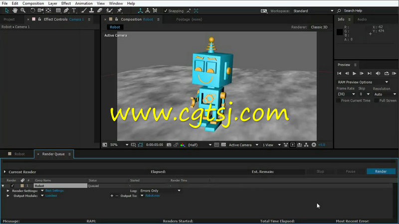 C4D机器人建模与动画训练视频教程的图片1