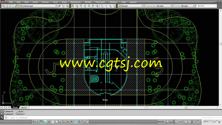 3dsMax与AutoCAD别墅景观制作视频教程的图片2
