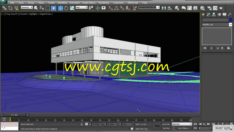 3dsMax与AutoCAD别墅景观制作视频教程的图片4