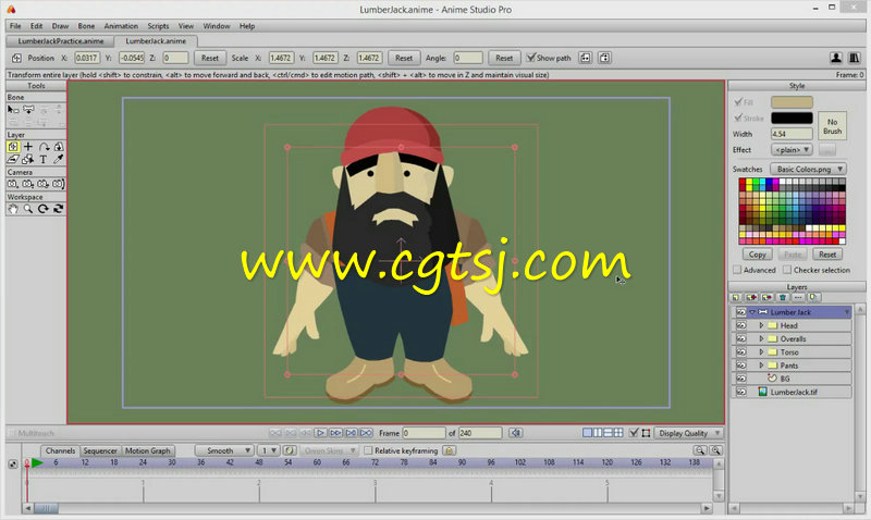 Anime Studio Pro角色动画设计视频教程的图片4