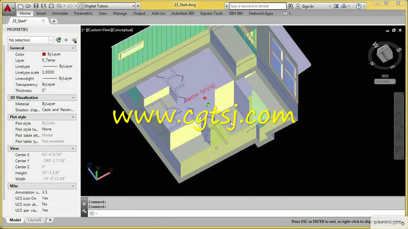 AutoCAD建筑室外设计训练视频教程的图片1