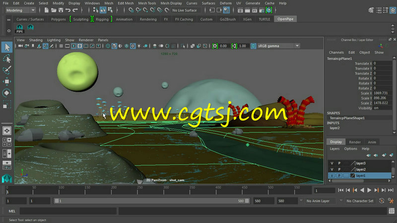 MODO与Maya动画镜头中的模型UVs运用技巧视频教程的图片2