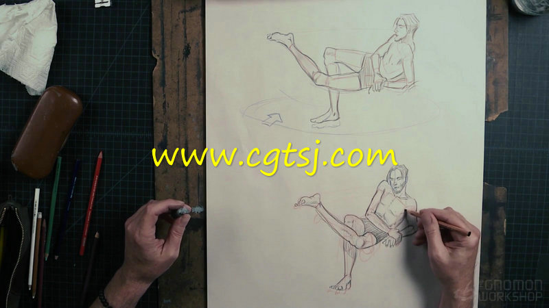 男性人物素描绘画基础剖析视频教程第二季的图片1