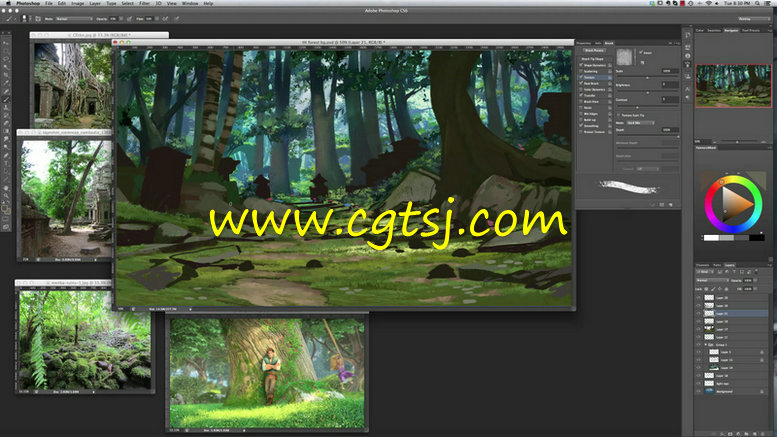 奇幻森林数字手绘艺术训练视频教程的图片3