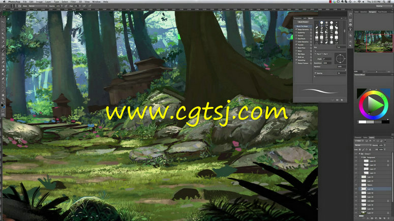 奇幻森林数字手绘艺术训练视频教程的图片4