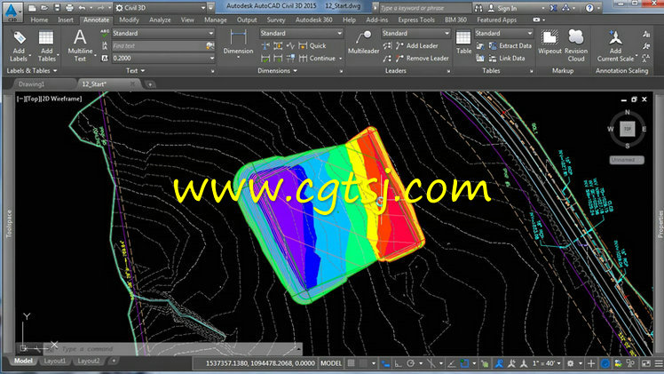 AutoCAD Civil 3D曲面样式工作技巧视频教程的图片2