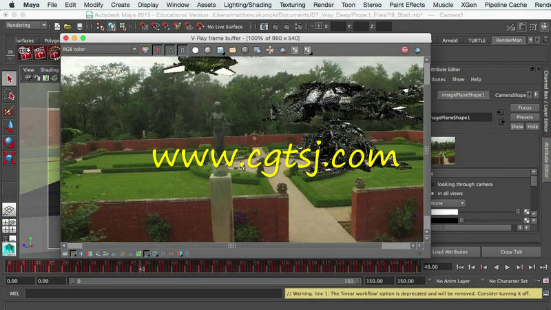 NUKE与V-Ray未来战机渲染合成特效视频教程的图片1