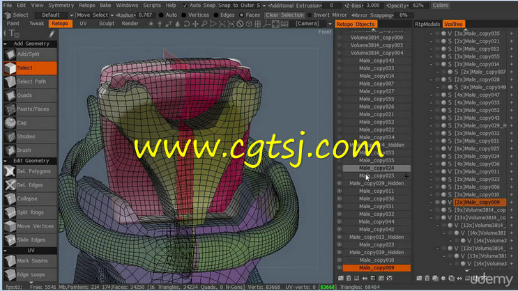 3DCoat机甲UVs制作训练视频教程的图片4