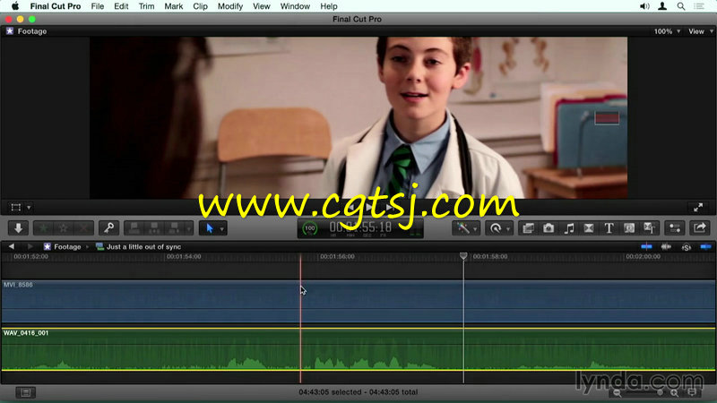 Final Cut Pro X声音同步技术训练视频教程的图片1