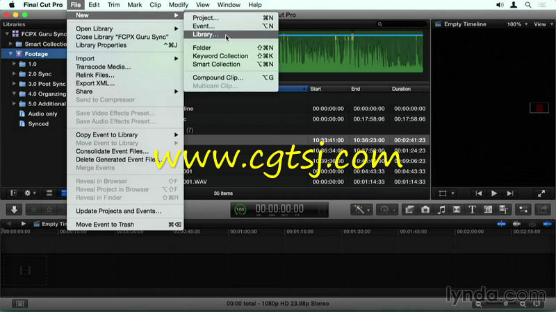 Final Cut Pro X声音同步技术训练视频教程的图片3