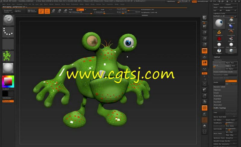 ZBrush游戏卡通角色制作训练视频教程的图片1