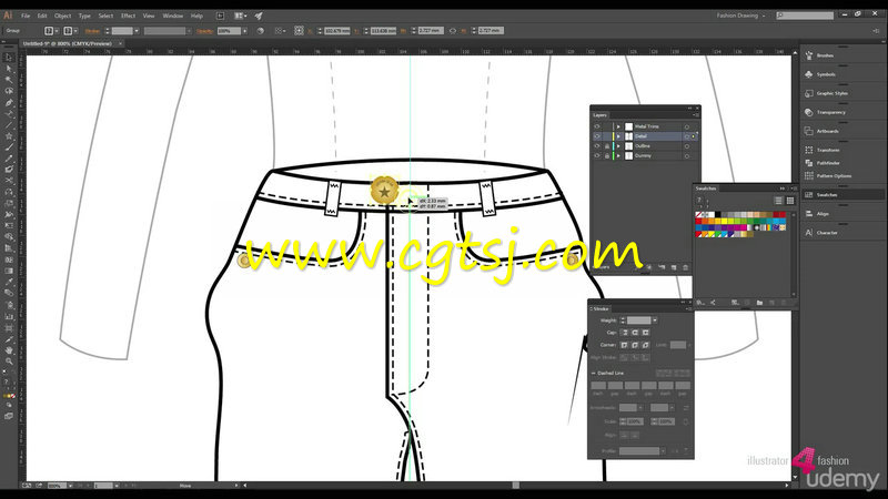 Illustrator CC时尚品牌服装设计训练视频教程的图片2