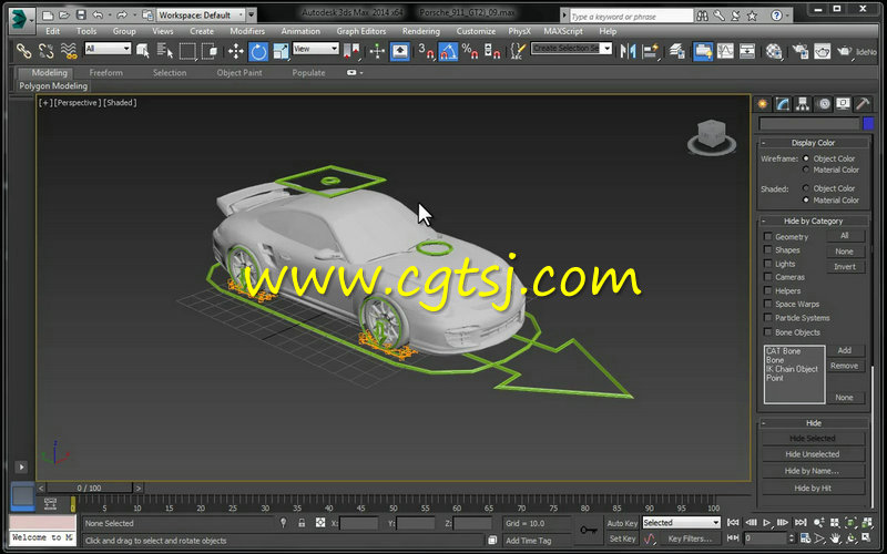 3dsMax汽车骨骼套索控制技术视频教程的图片4
