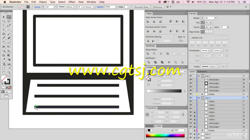 Illustrator矢量标识制作视频教程的图片1