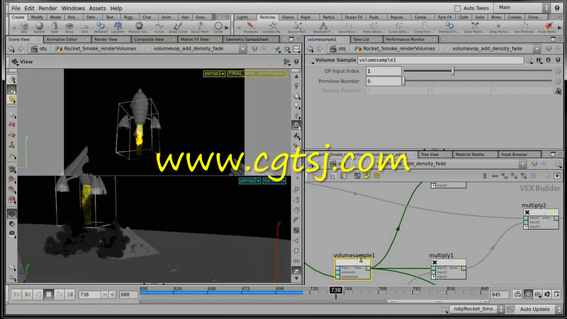 Maya火箭发射动画训练视频教程的图片4