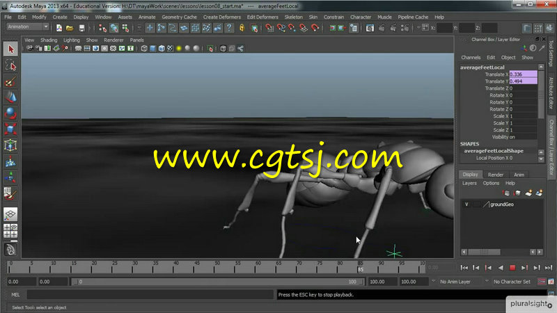 Maya昆虫蚂蚁动画实例训练视频教程的图片3