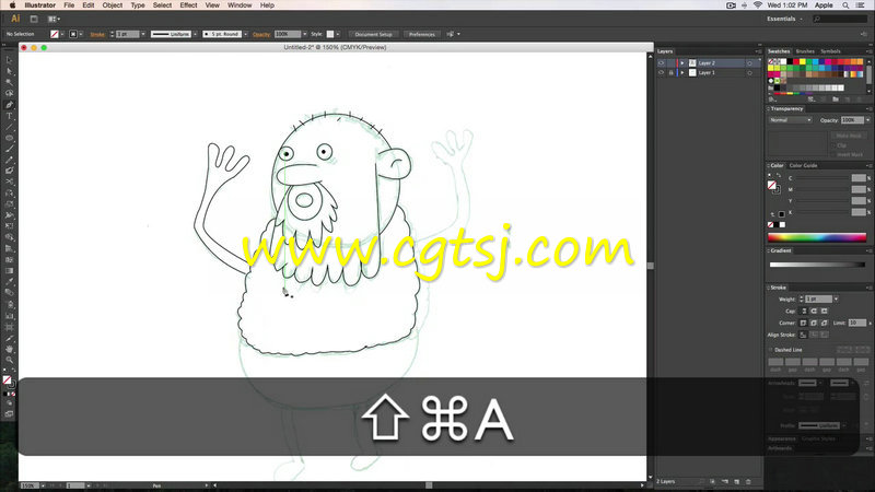 Illustrator简单卡通角色绘画训练视频教程的图片5