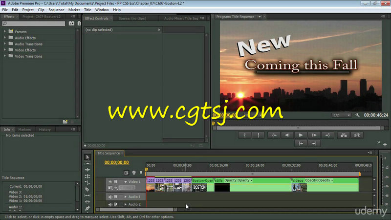 Premiere Pro CS6专业级培训视频教程的图片1