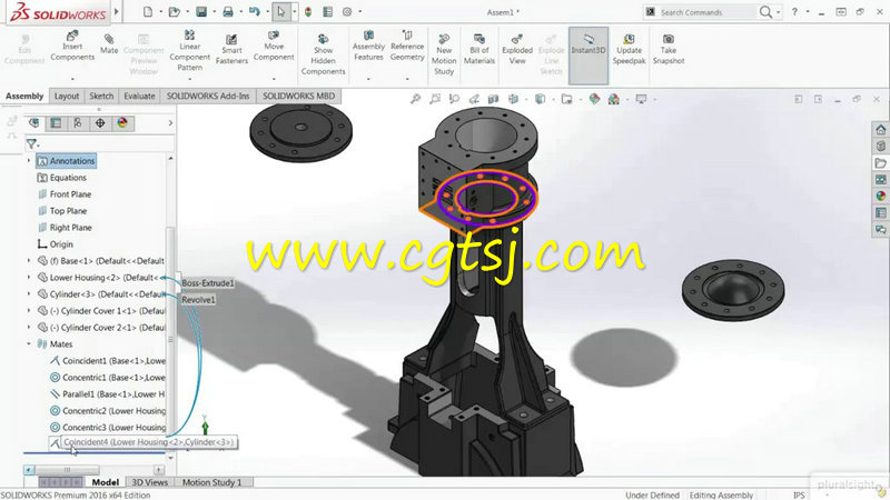 SOLIDWORKS三维设计全面核心训练视频教程的图片2