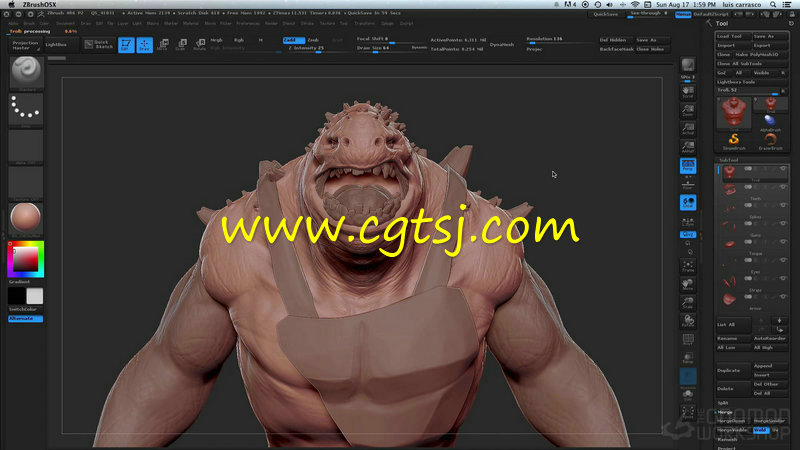 ZBrush超级怪兽造型设计视频教程的图片1