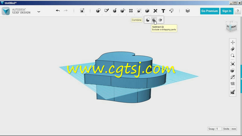 Autodesk 123D建模设计训练视频教程的图片1